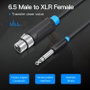 CABLE AUDIO ESTEREO JACK 6.5/M XLR/H 2 M NEGRO VENTION